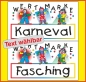 Preview: 1000 Wertmarken "Karneval-Fasching, Sonderdruck, bunte Clowns"